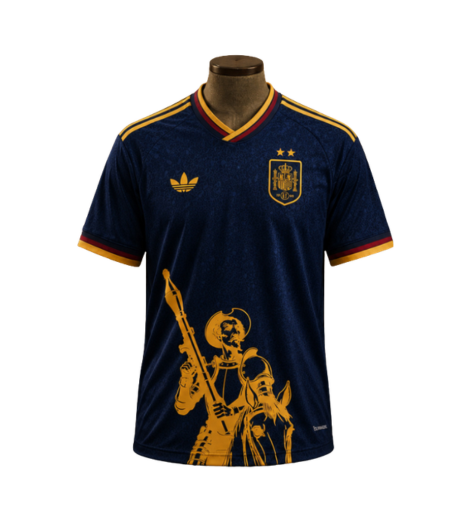 Camiseta España Don Quijote (Azul)